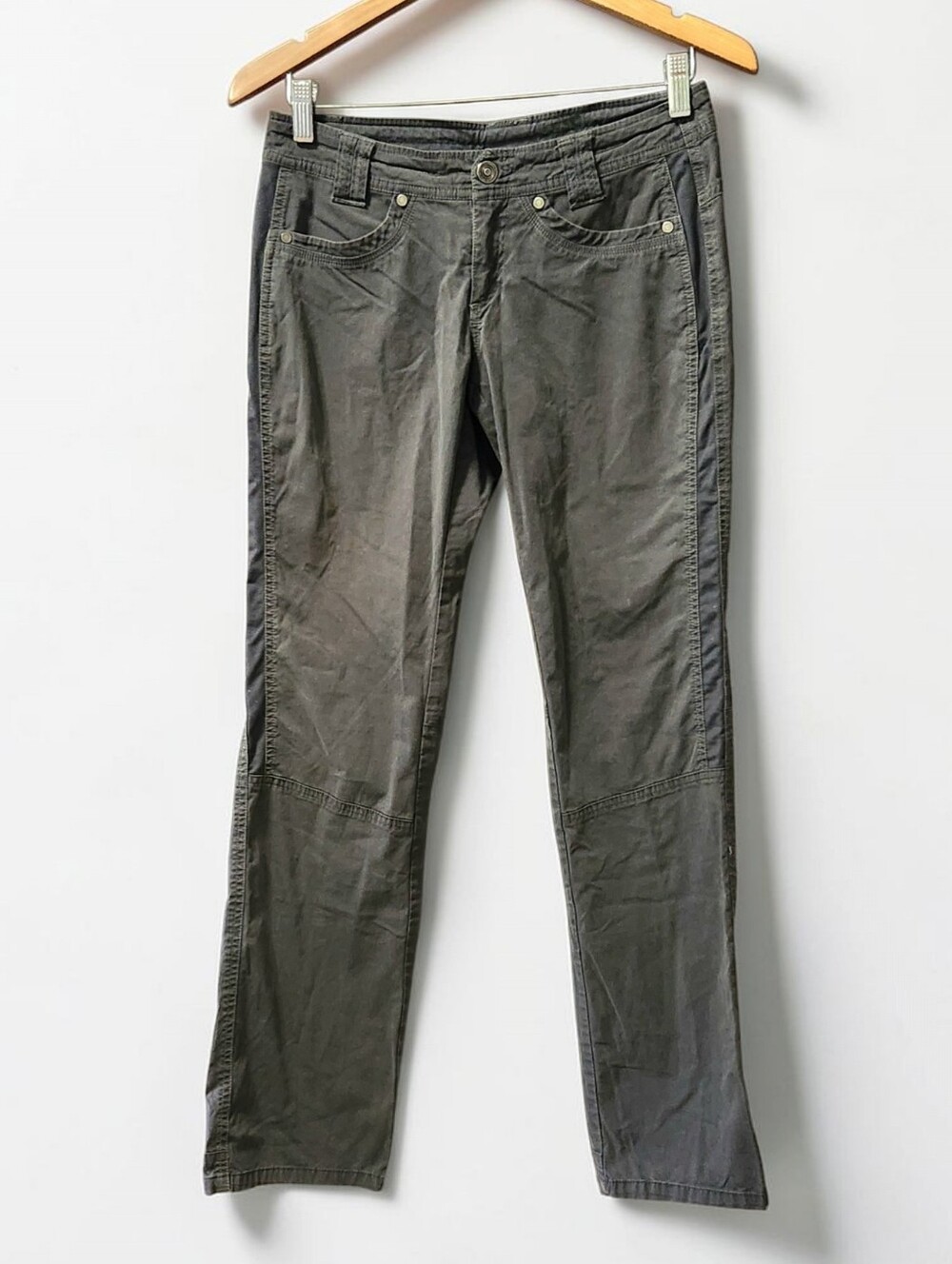 Kuhl Radikl Performance Pant Womens 4 Charcoal Stretch Panels UPF 50 Straight